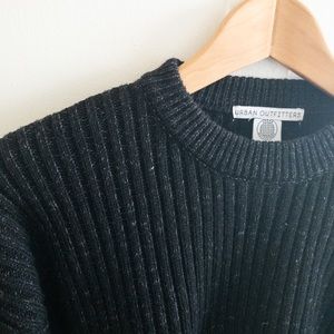 Black Urban Outfitters Crop Sweater